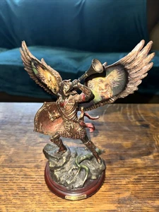 THE BRADFORD EXCHANGE ST.GABRIEL ARCHANGELS BRONZE SCULPTURE - Picture 1 of 11