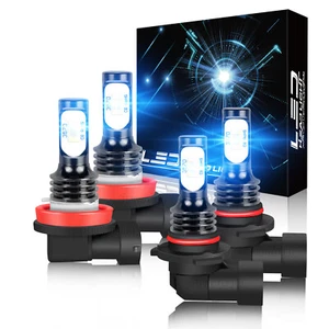 Luces Fuertes Para Auto Coche Luz Carro Bulbs 9005 H11 LED azul Hi/lo - Picture 1 of 37