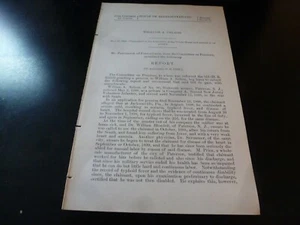 Government Report 1902 William Nelson Paterson Co A 2nd NJ Vol Inf Spanish War - Picture 1 of 1