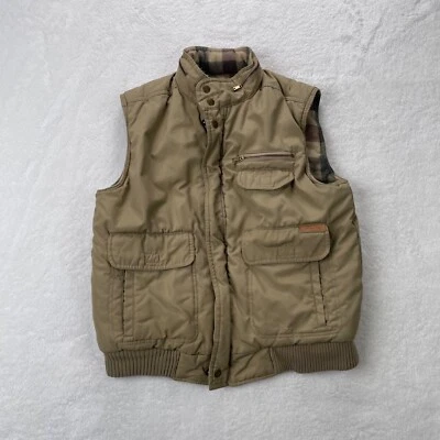 Vintage Current Seen Vest Mens Large Brown Fleece Reversible Hiking Fishing Hunt - Image 1 of 4