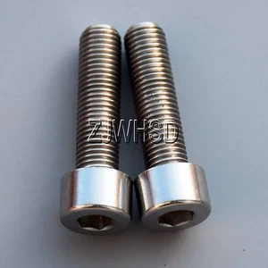 2pcs M8 x1x 30 Ti tanium Screw Bolt Allen hex Socket Cap head /Aerospace Grade - Picture 1 of 2