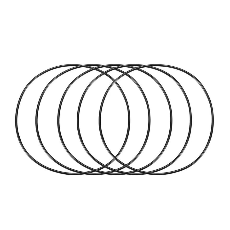 UXCELL 100mm Outside Dia 2mm Thickness Rubber O Ring Seal Washer 5 Pcs