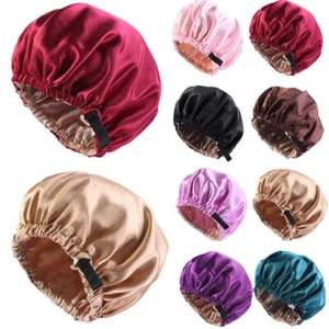 Mujeres Hijab Satén Noche Dormir Gorra Musulmana Turbante Cuidado del Cabello Gorro Envoltura Cubierta para la Cabeza - Imagen 1 de 29