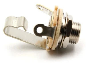 Switchcraft 1/4 Mono Jack Input Output w Mounting Hardware #11 - SINGLE (1X) - Picture 1 of 4