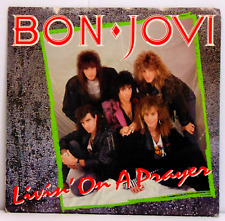 Bon Jovi – Livin' On A Prayer -1986 Mercury Records 7" 45 Single + Pic Sleeve NM