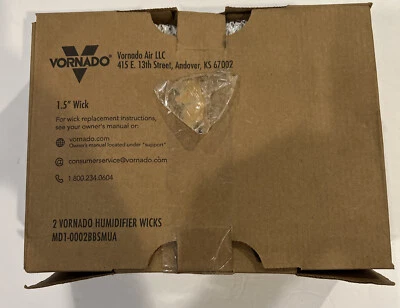 NUEVO Vornado Humidificador Universal 1.5” Filtro de Mecha MD1-0002 - Paquete de 2 Genuinos Fabricantes de Equipo Original Foto 1 de 3