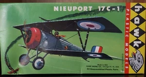 Hawk 1:72 Nieuport 17C-1 Vintage Model Airplane Kit 613-60, Complete - Picture 1 of 3