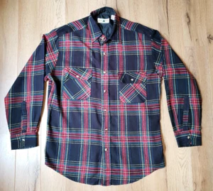 Mens M Northwest Territories Plaid Flannel Shirt Acrylic Vintage 70s 80s - Picture 1 of 11