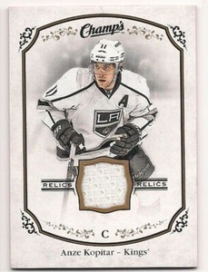 Anze Kopitar 15-16 Upper Deck Champs Relics Game Used Jersey