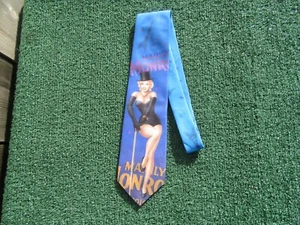 Vintage Ralph Marlin Marilyn Monroe Technicolor Pin-Up Men's Neck Tie - Picture 1 of 6