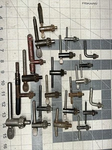21 pcs Drill Chuck Lot Jacobs, KG, K30, 4, 3, KK, 32, 7, T1,B&D, RS,TKG, ETC. - Picture 1 of 16