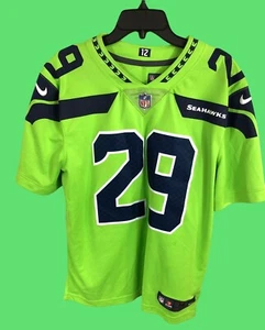Nike NFL Seattle Seahawks #29 Action Green Dri-FIT On Field Jersey Size M - Picture 1 of 7