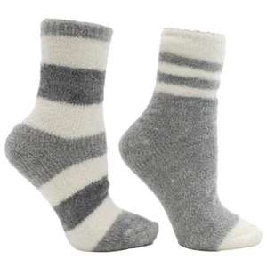 AROMASOLES 2 PK PANTUFLAS CALCETINES - ROSA Y MANTECA DE KARITÉ INFUNDIDO - TALLA ÚNICA - GRIS - Imagen 1 de 1