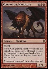 1x FOIL Conquering Manticore Rise of the Eldrazi MtG Magic Red Rare 1 x1 Card