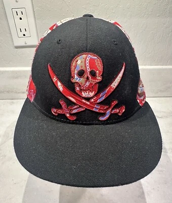 Gorra de béisbol G Unit 50 centavos de colección bordada calavera espadas ajustada talla 7 5/8 RARA Foto 1 de 4