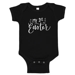 My First Easter Holiday Bunny Baby Shower Baby Bodysuit One Piece Unisex Gift - Picture 1 of 12