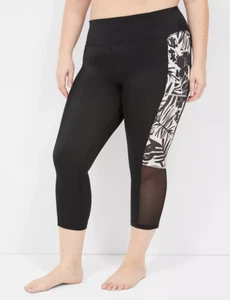 LANE BRYANT CACIQUE SWIM PALM PARADISE SWIM LAYERING CAPRI LEGGING SZ 18 - Picture 1 of 3