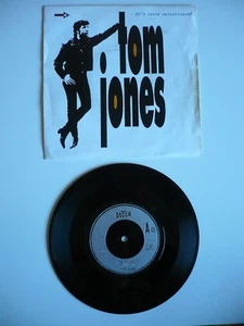 Tom Jones It's Not Unusual / Delilah 7" Vinyl UK 1987 Decca A1/B1 Single EXC - Picture 1 of 10