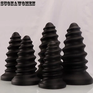 Huge Anal Plug 5Sizes Ass Plug Soft Silicone Xxl Anal Dilator Massagers Sex Toys - Picture 1 of 23