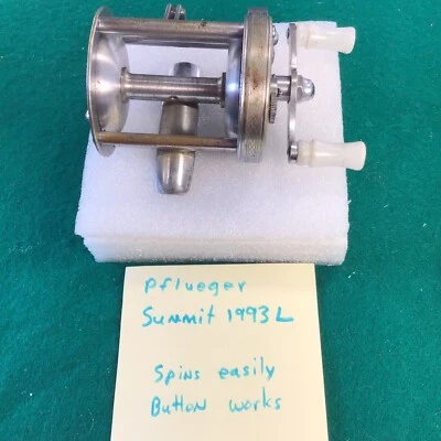 CARRETE DE PESCA BAITCASTING GRABADO VINTAGE PFLUEGER SUMMIT 1993L Foto 1 de 4