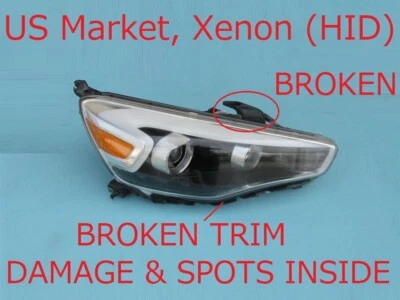 14 15 16 KIA CADENZA PASAJERO DERECHO HID XENÓN FARO LUZ LÁMPARA 92102-3R730 Foto 1 de 4