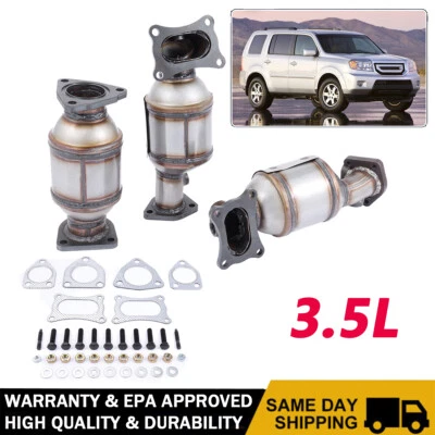 Complete Catalytic Converters for HONDA PILOT 3.5L 2009-2015 45131-45132-16447 Foto 1 de 4