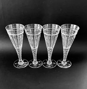 Stuart Crystal Oleta Four Glasses 6” - Picture 1 of 9