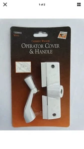 Andersen Casement Window Operator Cover & Handle /Crank with Screws, White - Picture 1 of 2