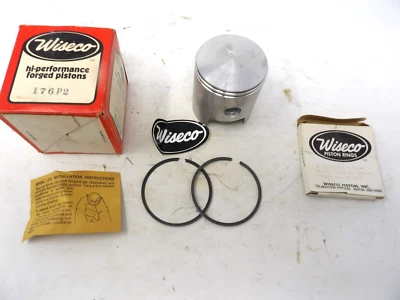 PISTÓN/anillos WISECO 176P2 PARA SUZUKI TS TC DS 185.20 OVERSIZE Foto 1 de 2