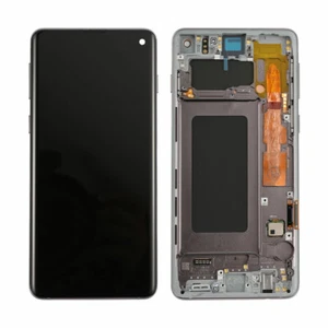 Conjunto de pantalla táctil LCD + marco para Samsung Galaxy S10 G973 negro - Imagen 1 de 3