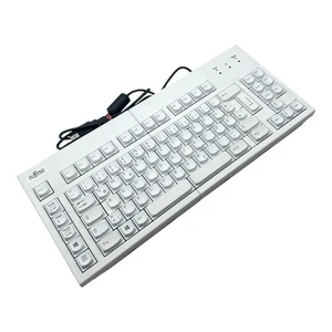 Fujitsu KBPC E USB D Teclado Ergonómico Teclado Blanco | Plegable - Imagen 1 de 8