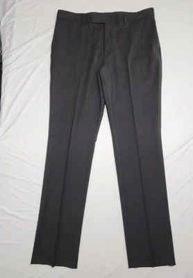 Fourmy By Cintas Mens Pants 38X37 Raw Hem Straight Leg Wool Blend Washable Black - Image 1 of 4