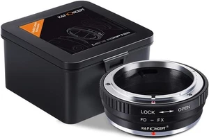 K&F Concept FD-FX Lens Adapter Canon FD Lens to Fujifilm FX Mount Mirrorless - Picture 1 of 12