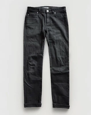 ALEXANDER McQUEEN💀Jeans de mezclilla recubiertos negros talla 26 para mujer Foto 1 de 4