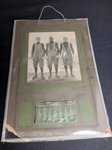 Original Antique Datmouth Vs Princeton Rugby Score Card Photo 1908 Estate Find!! - Picture 1 of 8