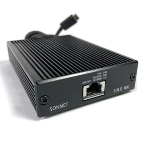 Sonnet Solo 10G Thunderbolt 3 to 10 Gigabit Ethernet Adapter NBASE-T Support - Picture 1 of 3