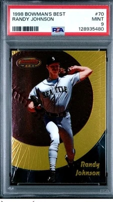 🔥⚾️1998 Bowman's Best #70 Randy Johnson Mariners Hof Pop 3 PSA 9🔥⚾️ Foto 1 de 2