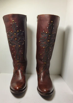 Liberty Black Womens Tall Cowboy Boot Size 10 Foto 1 de 4