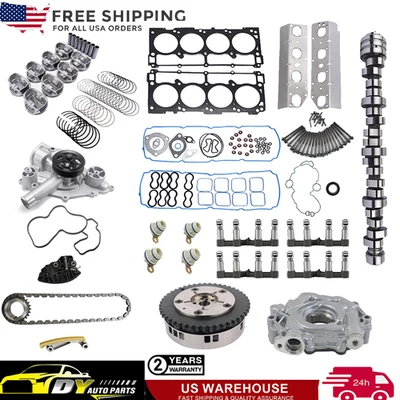 NON MDS Camshaft Kit Oil Pump Pistons for 2009-2015 Dodge Jeep Chrysler 5.7 V8 Foto 1 de 4