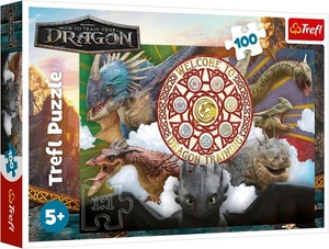 NEW Trefl Jigsaw Puzzle 100 Pieces 5+ Ages Dragons in Action - Picture 1 of 2