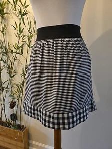 Final Touch Black White Plaid Mini Skirt, S - Picture 1 of 4
