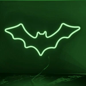 Bat Neon Led Sign, Halloween Neon Signs for Wall Decor, Green Single Color. - Picture 1 of 2