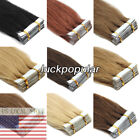 Seamless Tape in Skin Wefts Human Hair Extensions Brazilian Remy Real Human Hair