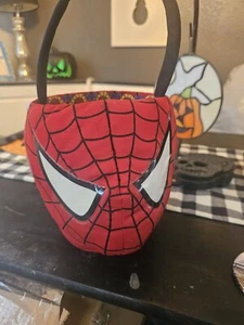 Plush Marvel Spiderman Easter Basket Bucket Halloween Candy 12x12 - Picture 1 of 1