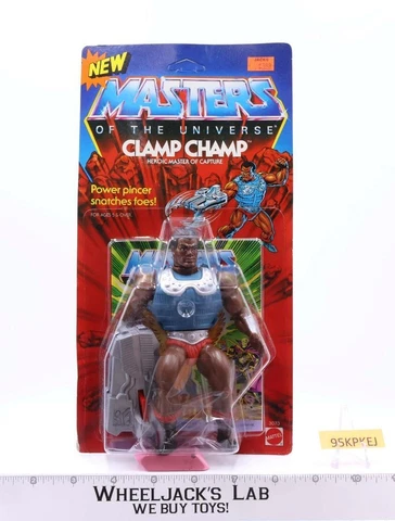 Clamp Champ Masters of the Universe MOTU 1986 Mattel MOSC SEALED NEW Action Cover