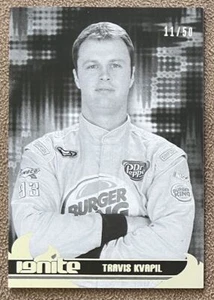 2013 Press Pass Ignite Black and White Travis Kvapil /50 #19 NASCAR Parallel - Picture 1 of 2