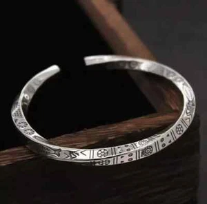 EDLES Armband 925 SILBER massiv Armkette Ring dünner ARMREIF Armzange Zirkonia - Bild 1 von 4