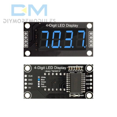 0.36" TM1637 7-Segment 4-Bit Digital Tube LED Blue Display Module For Arduino - Image 1 of 4