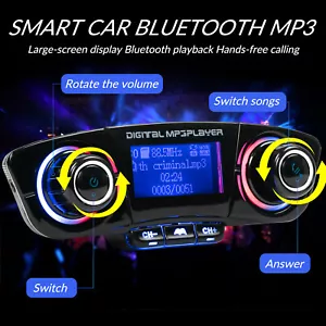 Auto FM Transmitter Bluetooth MP3 Radio Adapter mit Dual-USB Ladegerät für Handy - Bild 1 von 12