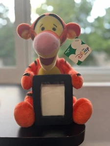 Disney Tigger Plush with Frame Stuffed Animal 12” Photo Holder vintage authentic - Picture 1 of 2